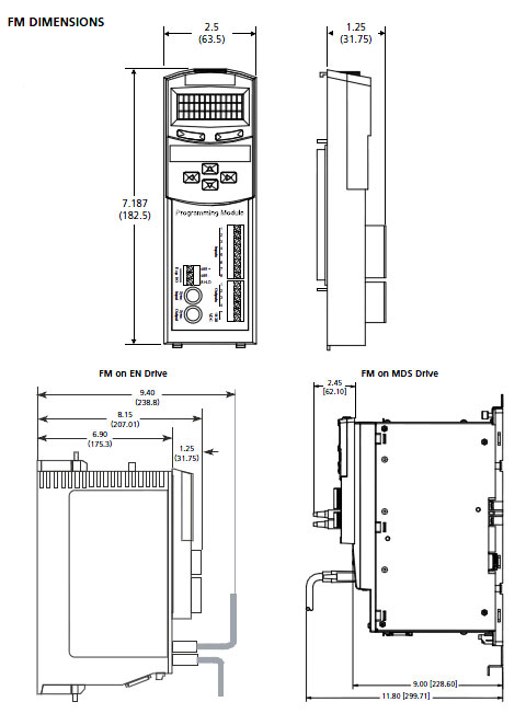 FM Modules - Dimensions